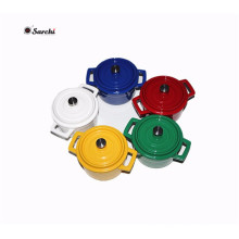 Enamel cookware mini cast iron casserole